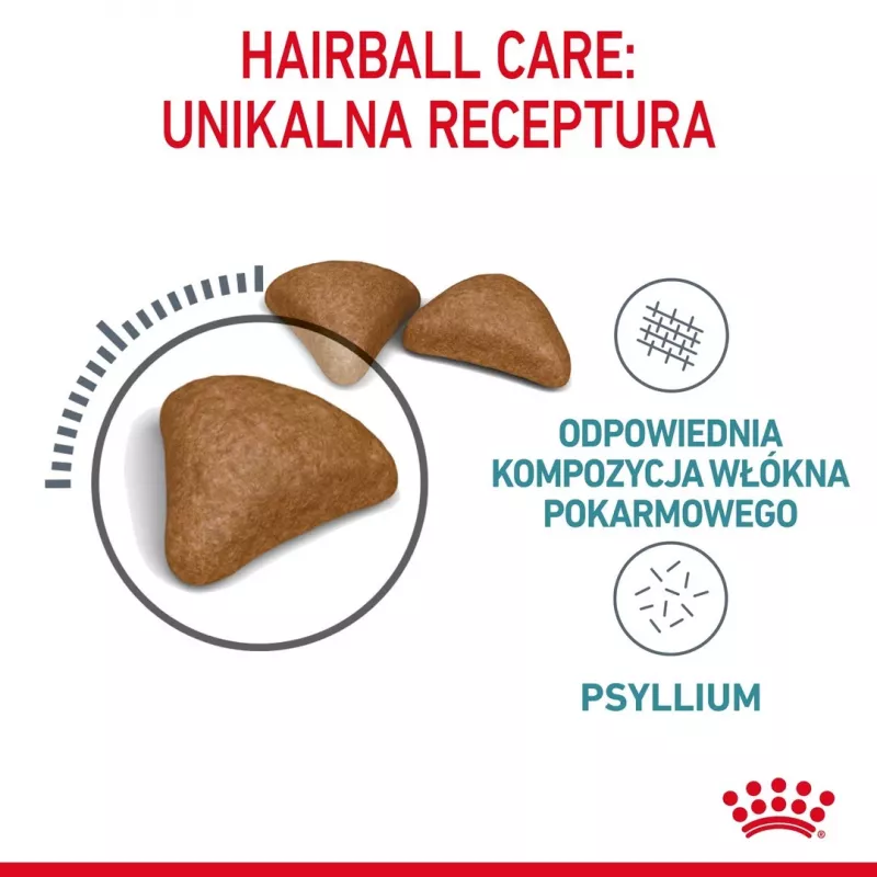 Trockenfutter für Katzen Royal Canin Hairball Care Adult 2 kg – Huhn, 34% Protein, 15% Fett