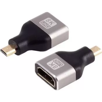 HDMI-D-Adapter ShiverPeaks 10-01058 — Metallstecker, unterstützt bis zu 8K