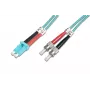 DIGITUS Professional - Patch-Kabel - LC Multi-Mode (M) - ST multi-mode (M) - 1,0m - Glasfaser - 50/125 Mikrometer - OM3 - halogenfrei, mit Knickschutz
