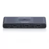 KVM-Switch DIGITUS USB-C 3.0 HDMI 2-Port 4K60Hz, USB-C/USB-A, Aluminium, 135×60×30 mm