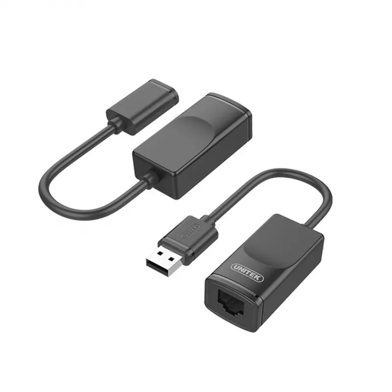 Netzwerkkabel UNITEK Y-UE01001 Dock/Port-Replikator USB 3.0 60 m Schwarz