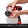 Power X-Change Akku-Farbsprühsystem TE-SY 18/90 Li-Solo, 18Volt, Sprühpistole Rot/Schwarz, ohne Akku und Ladegerät