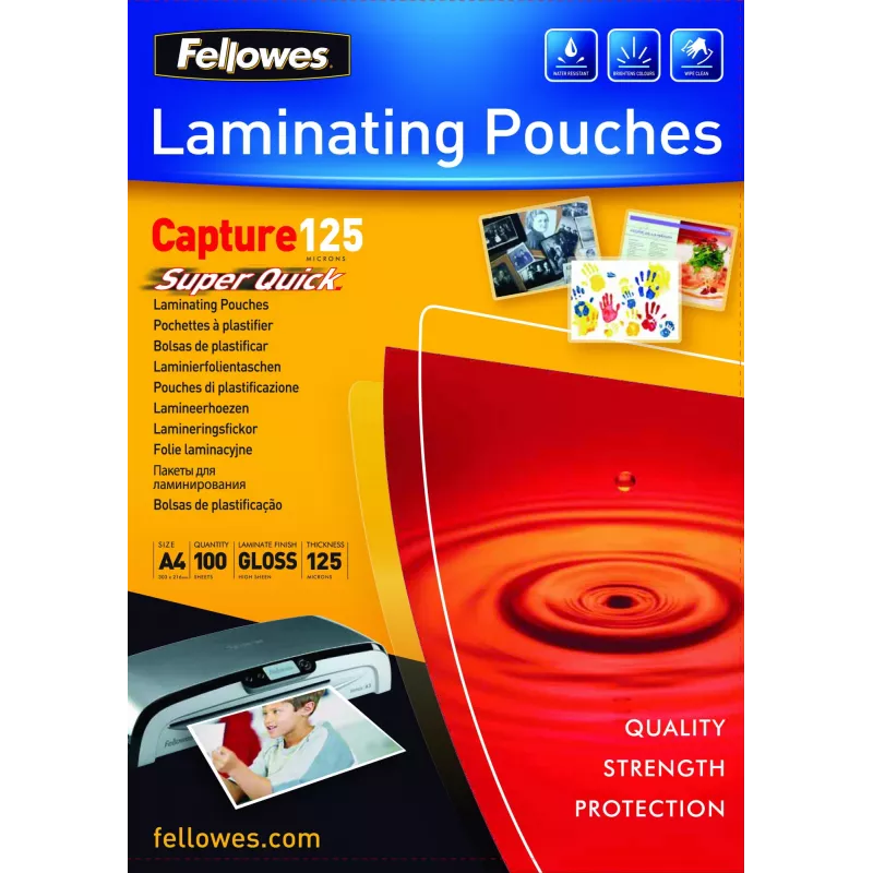 Fellowes SuperQuick A4 Glossy 125 Mikron Laminierfolie