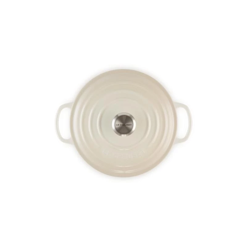 Le Creuset Signature Roaster rund weiß 20 cm