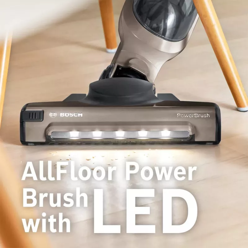 Bosch BBH3ALL23 Stabstaubsauger/Handstaubsauger 2-in-1 Stabstaubsauger Batterie Trocken Beutellos 0,4 l Champagner, Metallic