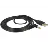 Stromkabel DeLOCK 85544 USB A 1,5 m Schwarz