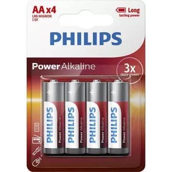Einwegbatterie Philips Power Alkaline Battery LR6P4B/10