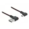 USB-Kabel DeLOCK EASY-USB 2.0 Typ-A Stecker auf Micro-B Stecker abgewinkelt 0,2 m schwarz