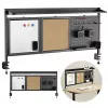 Schreibtischtrennwand ergo office ER-300 B, Breite 1250 mm, max. Belastung 10 kg