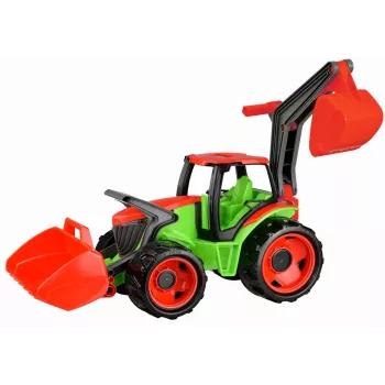 Lena GIGA TRUCKS Traktor mit Frontlader, Traktor, 3 Jahr(e), Kunststoff, Blau, Grau, Weiß