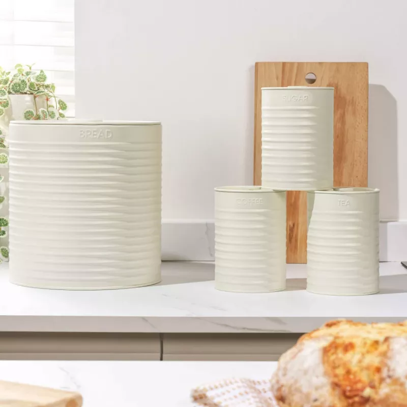 Arbeitsplatten-Set Russell Hobbs RH03270CEU7 Creme 4-teilig – Küchen-Arbeitsplatten-Set, cremefarben