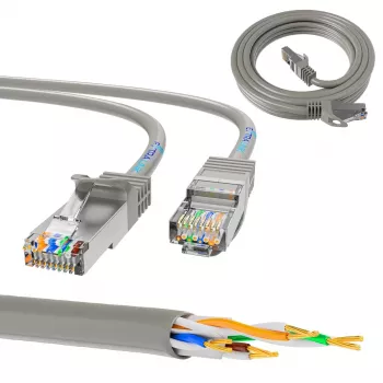 LAN-Patchkabel Extralink Cat.5e UTP 2 m, RJ-45 auf RJ-45, grau