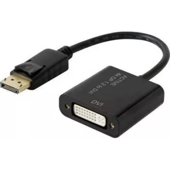 Videoadapter Renkforce 1433016 — DisplayPort (Quelle) auf DVI‑I (Ausgang), unterstützt bis zu 4K