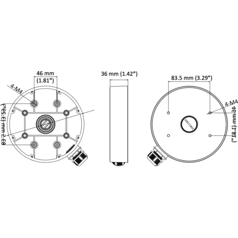Zubehör HIKVision DS-1280ZJ-DM55 Montagedose