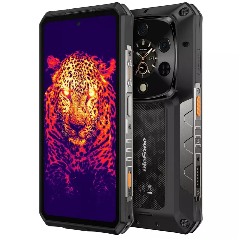 Robustes Smartphone UleFone Armor 28 Ultra Thermal 5G — 16 GB RAM, 1 TB Speicher, schwarz
