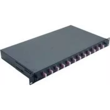 Netzwerkkabel Helos LWL 19 Zoll Spleißbox 12 x LC Duplex OM4 375559 schwarz