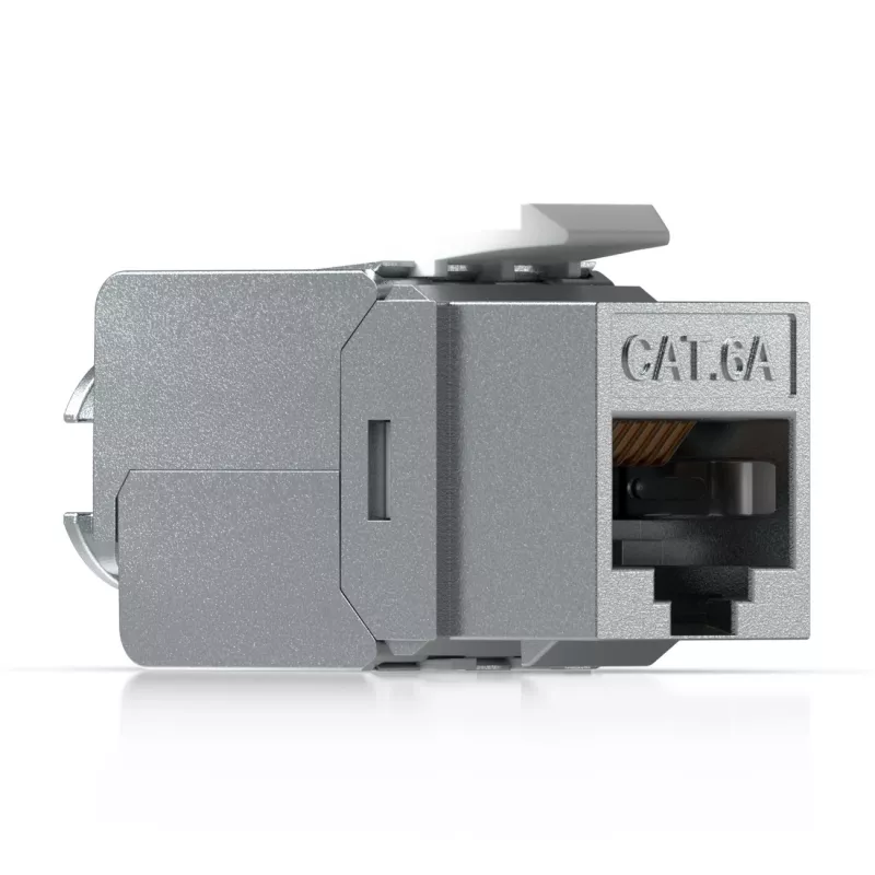 Keystone Jack Ubiquiti UACC-Keystone-Jack-C6A RJ-45 Flach Metallisch