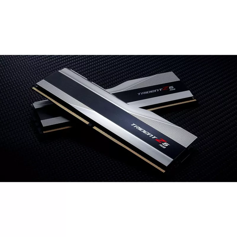 DIMM 32 GB DDR5-6000 (2x 16 GB) Dual-Kit, Arbeitsspeicher silber, F5-6000J3636F16GX2-TZ5RS, Trident Z5 RGB, INTEL XMP