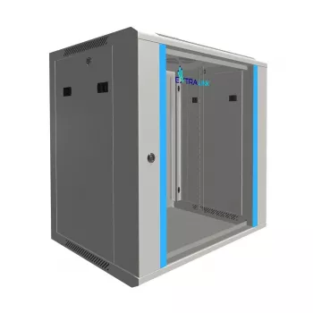 Extralink Rack-Wandschrank 12U 600x450 Grau wandmontiert