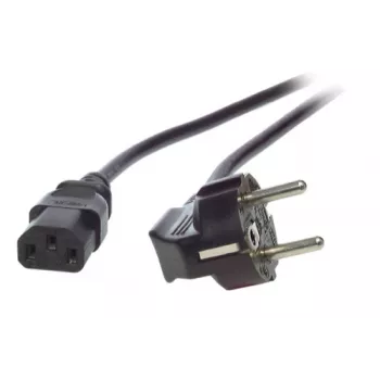 EFB-Elektronik Netzkabel Schutzkontaktstecker 90°- C13 180° schwarz 5,0 m, 3 x 1,00 mm² Hersteller: EFB Elektronik (EK504.5V2)
