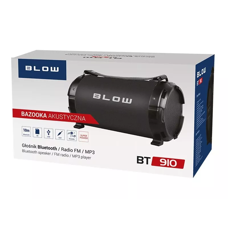 BLOW 30-331# Portable Stereo Speaker Schwarz