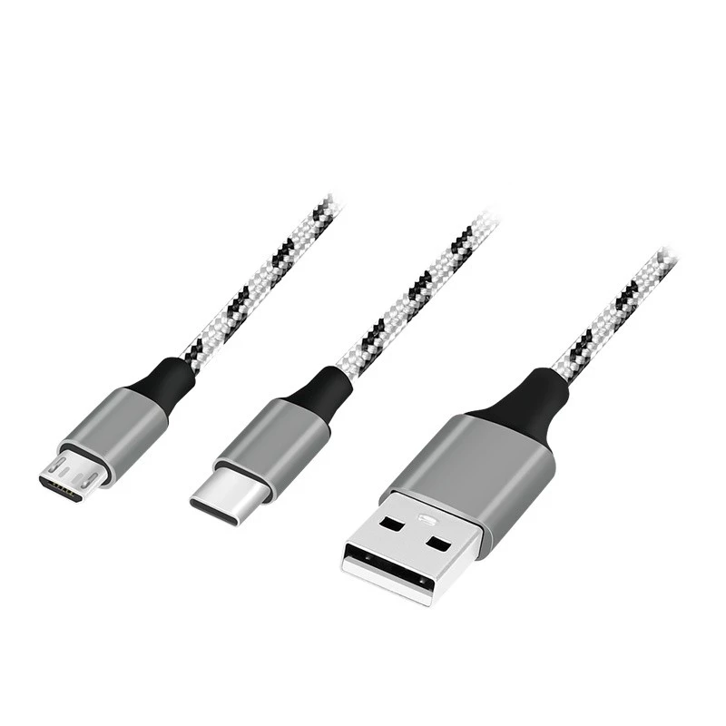 LogiLink CU0202 USB-Kabel USB 2.0 1,2 m USB A USB C/Micro-USB A Grau