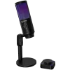 LORGAR SMP40, RGB-Mikrofon mit externer Stummschalttaste und Metallständer, Schwarz