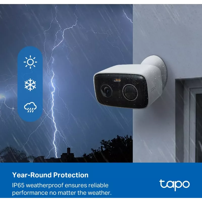 Batteriebetriebene Outdoor-Überwachungskamera TP-LINK Tapo C400 — 1080p, Nachtsicht, Zwei-Wege-Audio, Bewegungserkennung, IP65