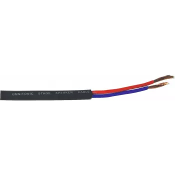 Lautsprecherkabel Omnitronic 3030021L 2x2,5 mm², 50 m, schwarz