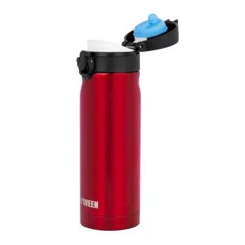 Thermoflasche NOVEEN TB825 400 ml – isolierter Edelstahl-Trinkbehälter, rot