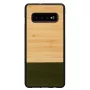 Smartphone-Hülle man and wood für Samsung Galaxy S10 Plus — Bambuswald Schwarz