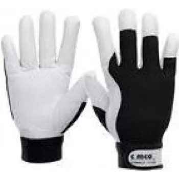 Arbeitshandschuhe Cimco 141246, Schutzhandschuhe, schwarz/weiß, Größe XL, 2 Stück