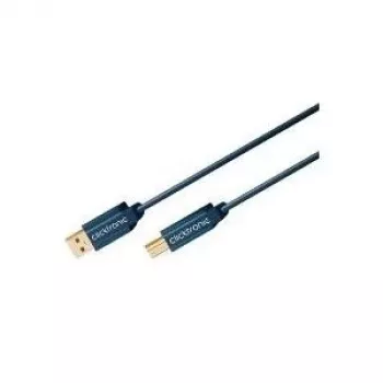 ClickTronic 3m USB 2.0 A/B m/m 3m USB A USB B Blau USB-Kabel (70097)