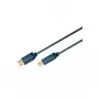 ClickTronic 3m USB 2.0 A/B m/m 3m USB A USB B Blau USB-Kabel (70097)