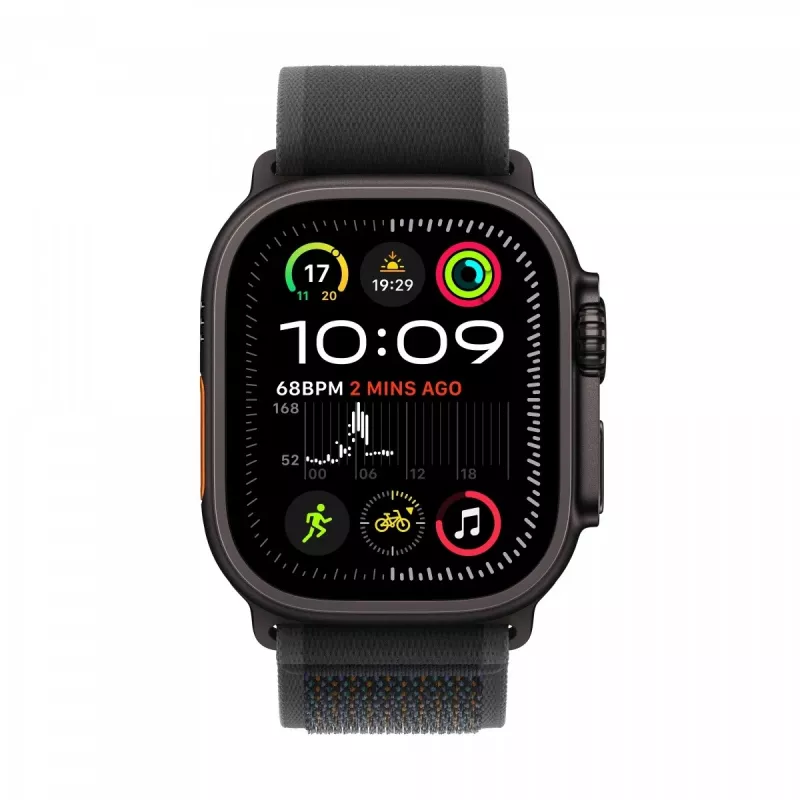 Watch Ultra 2 GPS + Cellular 49 mm Black Titanium Case mit Black Trail Loop - S/M