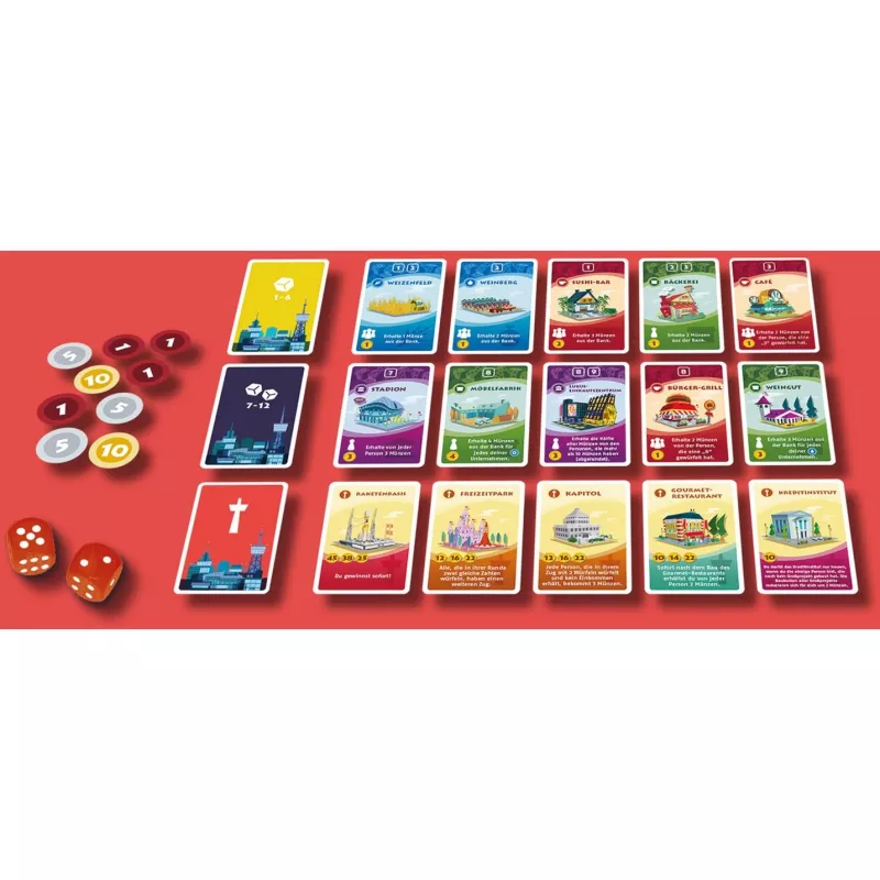 Machi Koro - Die neue Stadt, Kartenspiel