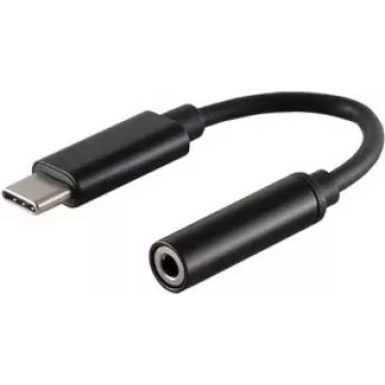 Mobiltelefonkabel ShiverPeaks BS14-05021 Schwarz 0,13 m USB C 3,5 mm