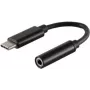 Mobiltelefonkabel ShiverPeaks BS14-05021 Schwarz 0,13 m USB C 3,5 mm
