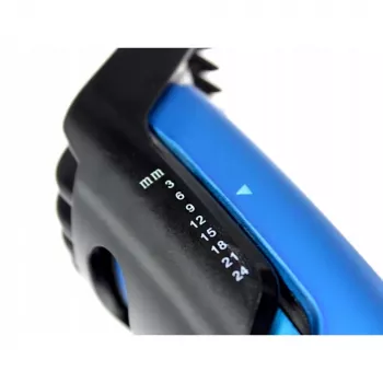 Haartrimmer BLAUPUNKT HCC401 — verstellbar 3–24 mm, wiederaufladbar, schwarz/blau