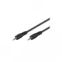 Wentronic Goobay 3,5-mm-Klinken-Verbindungskabel HQ, Schwarz, 5 m – Klinkenstecker 3,5 mm (3-polig, Stereo) auf Klinkenstecker 3,5 mm (3-polig, Stereo) (51660)