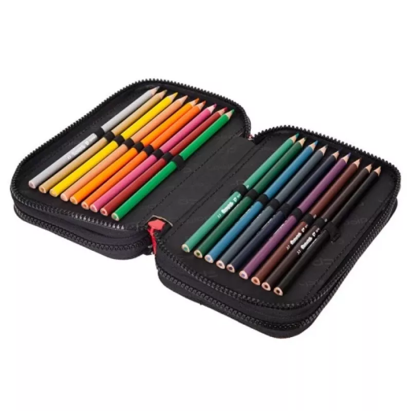 Federmäppchen cool pack Jumper 3 — dreistöckiger Schreibwaren-Organizer mit Bären-Design, strapazierfähiges Gewebe
