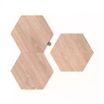 Stimmungsbeleuchtung Nanoleaf Elements Holzoptik Hexagon Erweiterungspaket 3er