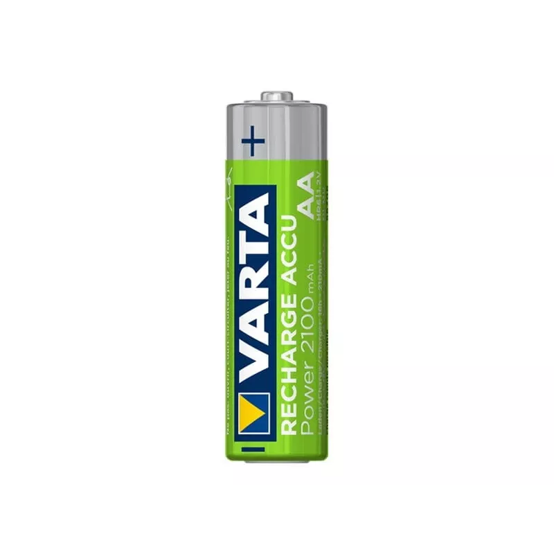 VARTA HR6 AA Recharge Accu Power 2100 mAh 56706 Akkus 4 Stück Grün, Gelb