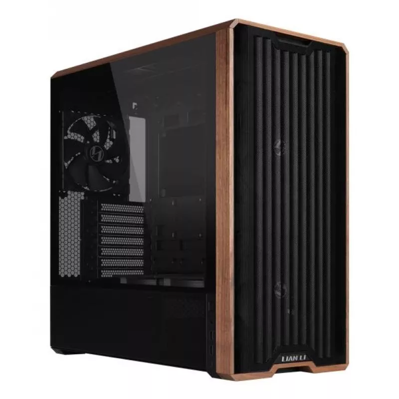PC-Gehäuse Lian Li Lancool LAN217X Midi Tower Schwarz, Holz