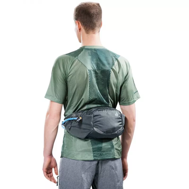 Hüfttasche DEUTER Pulse 3 nierenkompatibel, verstellbarer Gürtel, 3 L, Graphit, 330 g
