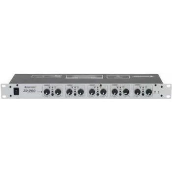 Mischpult Omnitronic ZD-250 5-Kanal, 19-Zoll-Rack
