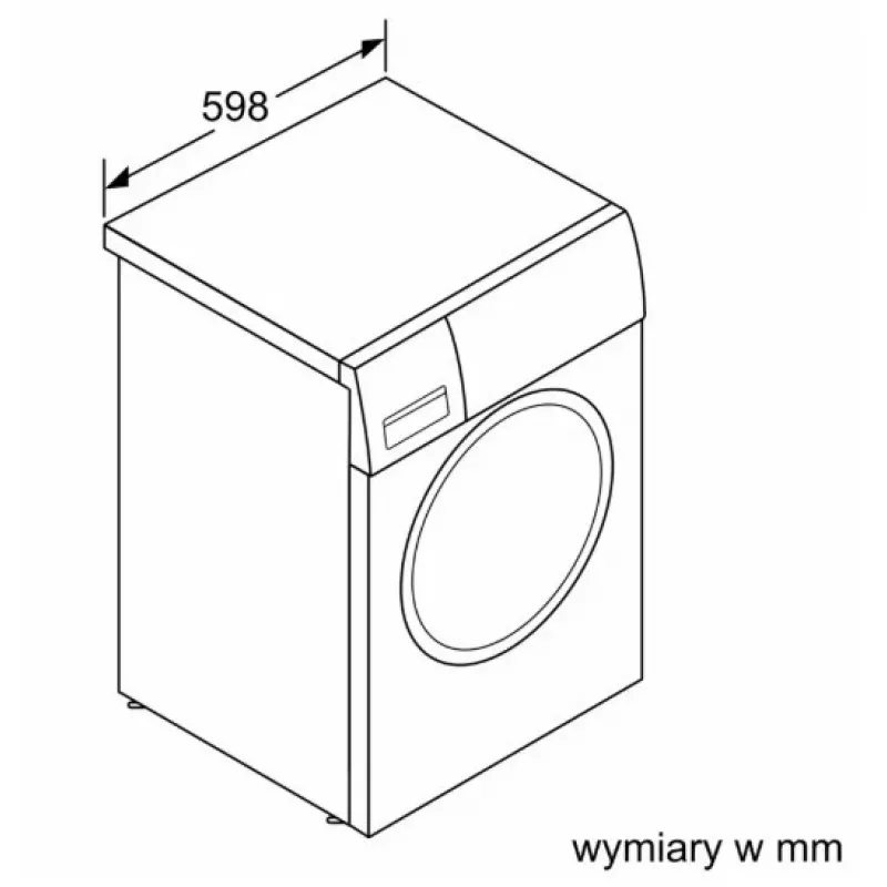 Frontlader-Waschmaschine Bosch WGE02201PL — 8 kg, 1200 U/min, 55 l Trommel, LED-Anzeige, Inverter