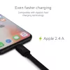 Green Cell KABGC02 Lightning-Kabel 0,25 m Schwarz
