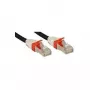 Lindy Cat.6 (A) SSTP / S/FTP PIMF Premium 1,0m Netzwerkkabel Schwarz 1 m