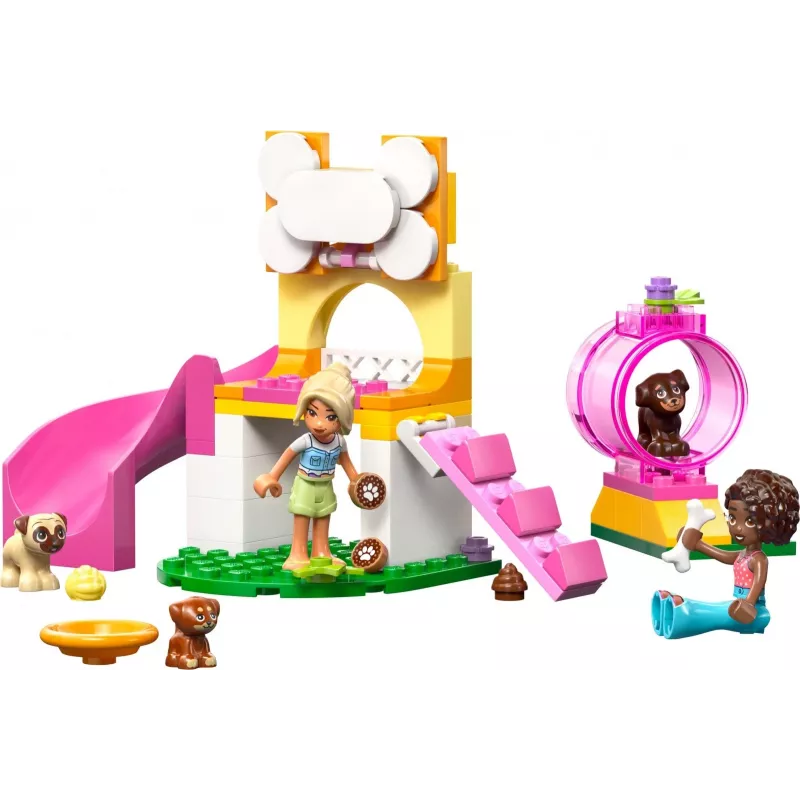 Konstruktionsspielzeug LEGO Friends Welpenspielplatz Set 42665, 66 Teile, 2 Minifiguren, Alter 4+